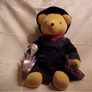 Vintage 1992 Beary Poppins VIB – North American Bear Co. – Hat & Purse